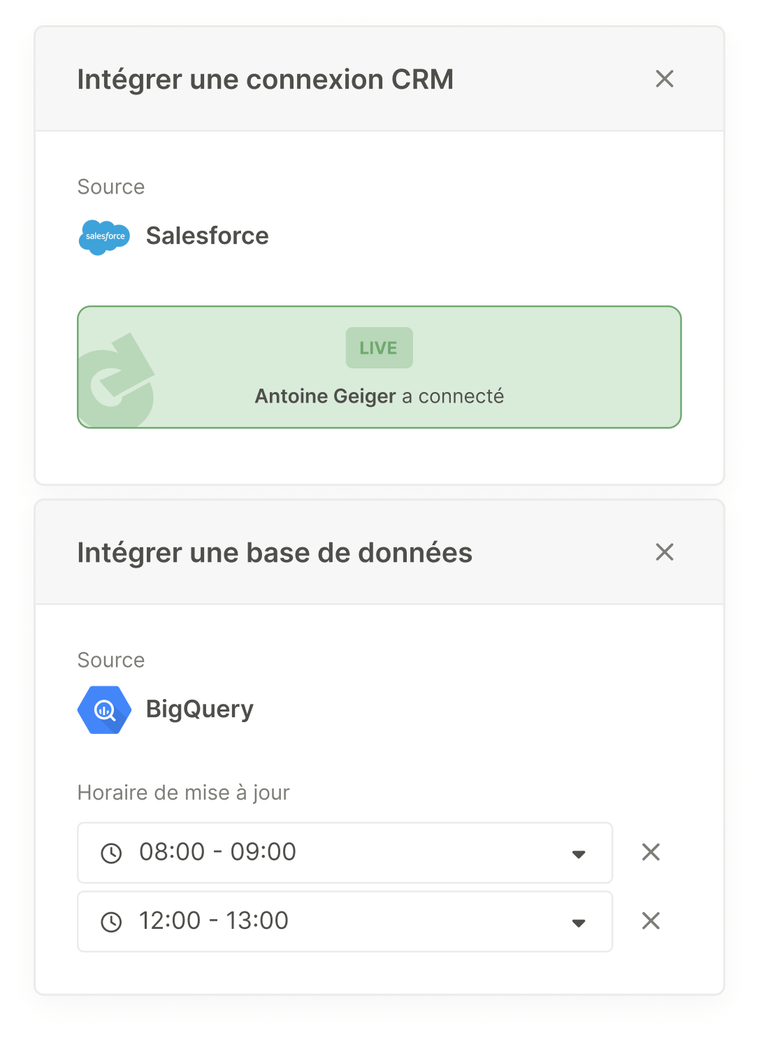 Qobra's integrations
