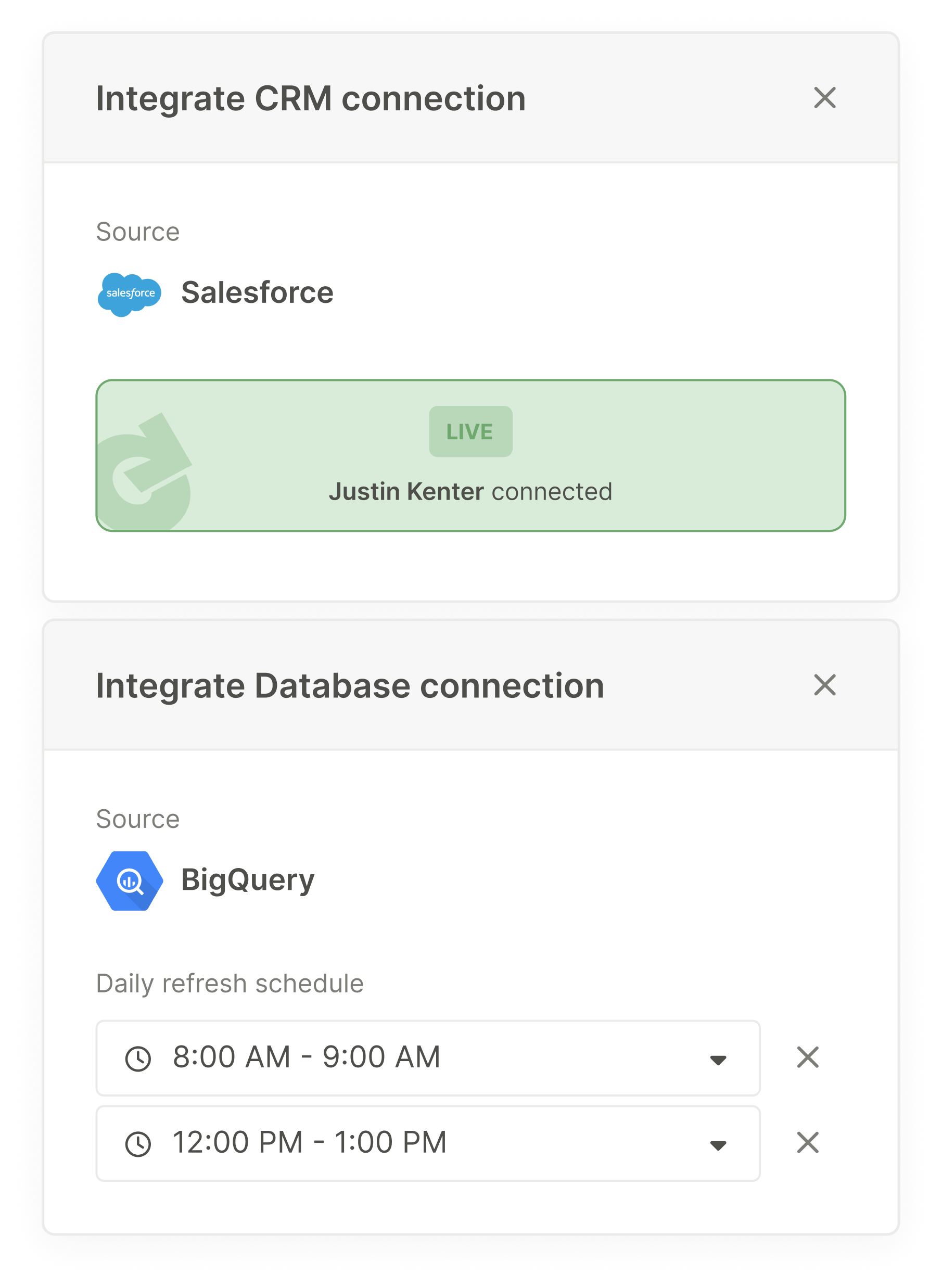 Qobra's integrations